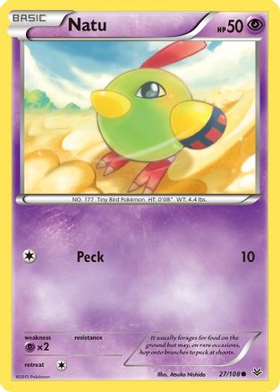 Natu (027/108) [XY  Roaring Skies] Reverse Holofoil - Common