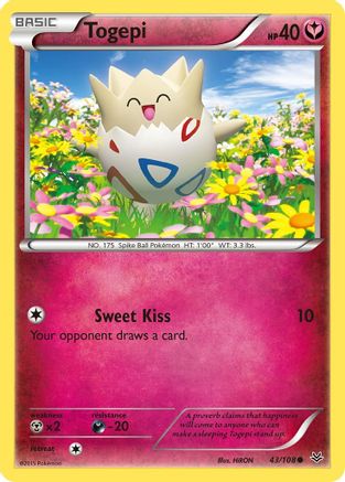 Togepi (043/108) [XY  Roaring Skies] Reverse Holofoil - Common