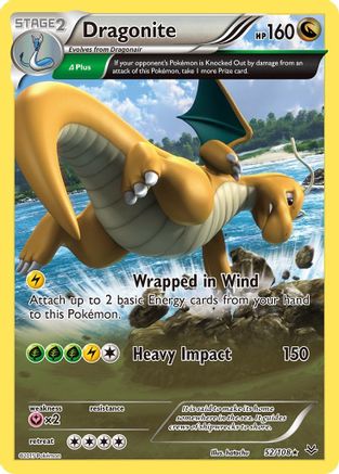 Dragonite (52 Delta) (052/108) [XY  Roaring Skies] Reverse Holofoil - Holo Rare