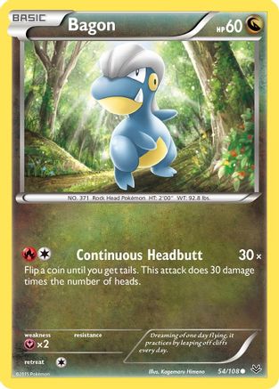 Bagon (054/108) [XY  Roaring Skies] Reverse Holofoil - Common