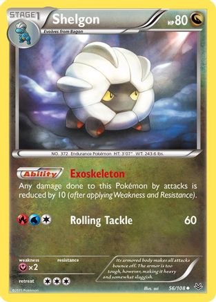 Shelgon (56/108) [XY  Roaring Skies] - Uncommon