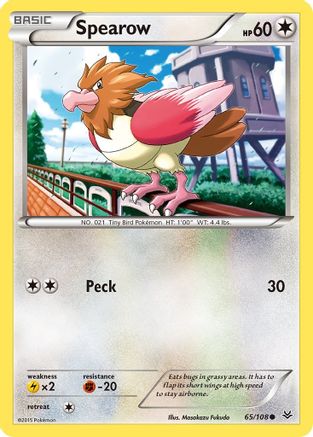Spearow (065/108) [XY  Roaring Skies] Reverse Holofoil - Common