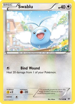Swablu (073/108) [XY  Roaring Skies] Reverse Holofoil - Common