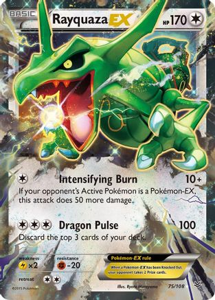 Rayquaza EX (075/108) [XY  Roaring Skies] Holofoil - Ultra Rare