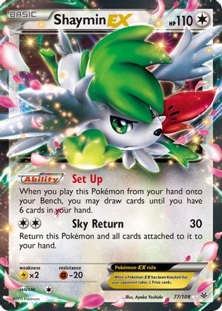 Shaymin EX (077/108) [XY  Roaring Skies] Holofoil - Ultra Rare