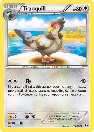Tranquill (79/108) [XY  Roaring Skies] Reverse Holofoil - Uncommon
