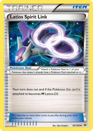 Latios Spirit Link (085/108) [XY  Roaring Skies] Reverse Holofoil - Uncommon
