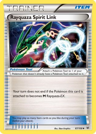 Rayquaza Spirit Link (087/108) [XY  Roaring Skies] - Uncommon