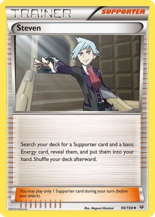 Steven (090/108) [XY  Roaring Skies] Reverse Holofoil - Uncommon