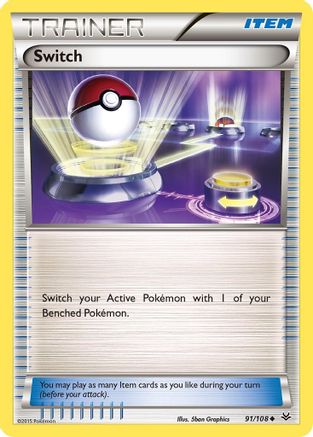 Switch (091/108) [XY  Roaring Skies] Reverse Holofoil - Uncommon