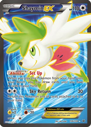 Shaymin EX (106 Full Art) (106/108) [XY  Roaring Skies] Holofoil - Ultra Rare