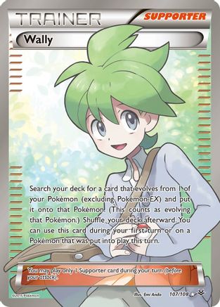 Wally (107 Full Art) (107/108) [XY  Roaring Skies] Holofoil - Ultra Rare