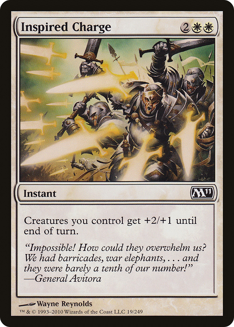 Inspired Charge (M11-019) [Magic 2011] Foil
