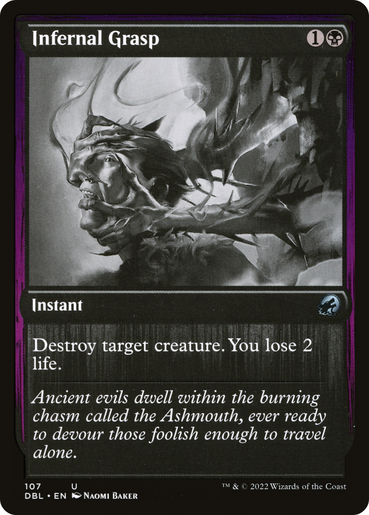 Infernal Grasp (DBL-107) [Innistrad: Double Feature] Foil