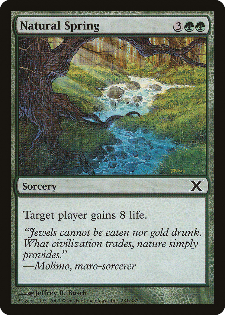 Natural Spring (10E-281) [Tenth Edition] Foil