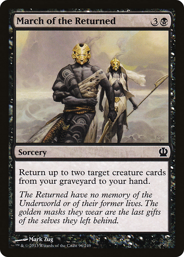 March of the Returned (THS-096) [Theros] Foil