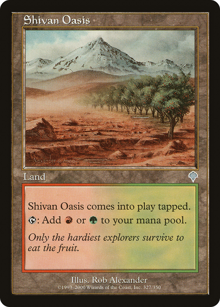 Shivan Oasis (INV-327) [Invasion] Foil