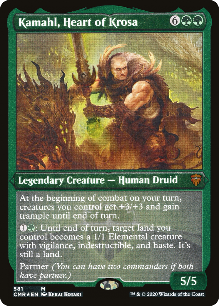 Kamahl, Heart of Krosa (Foil Etched) (CMR-581) [Commander Legends] Foil