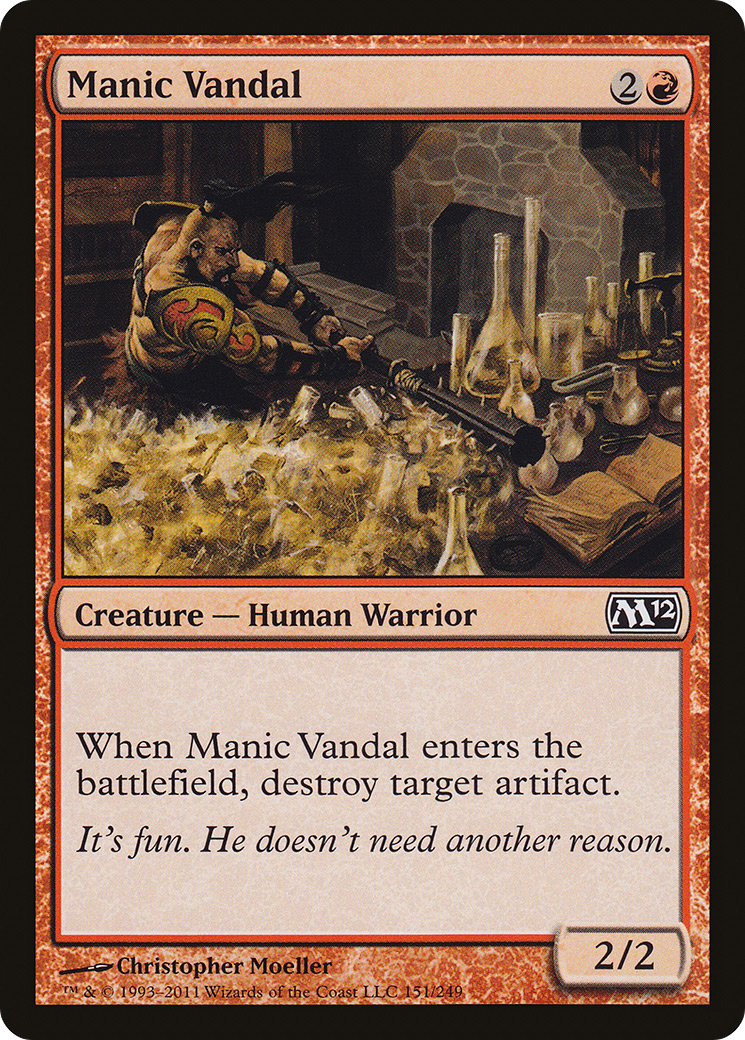 Manic Vandal (M12-151) [Magic 2012]