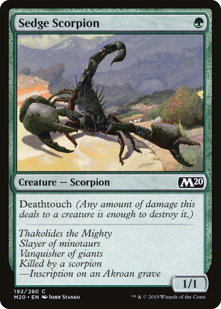 Sedge Scorpion (M20-192) [Core Set 2020]