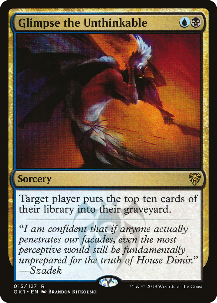 Glimpse the Unthinkable (GR1-015) [GRN Guild Kit]