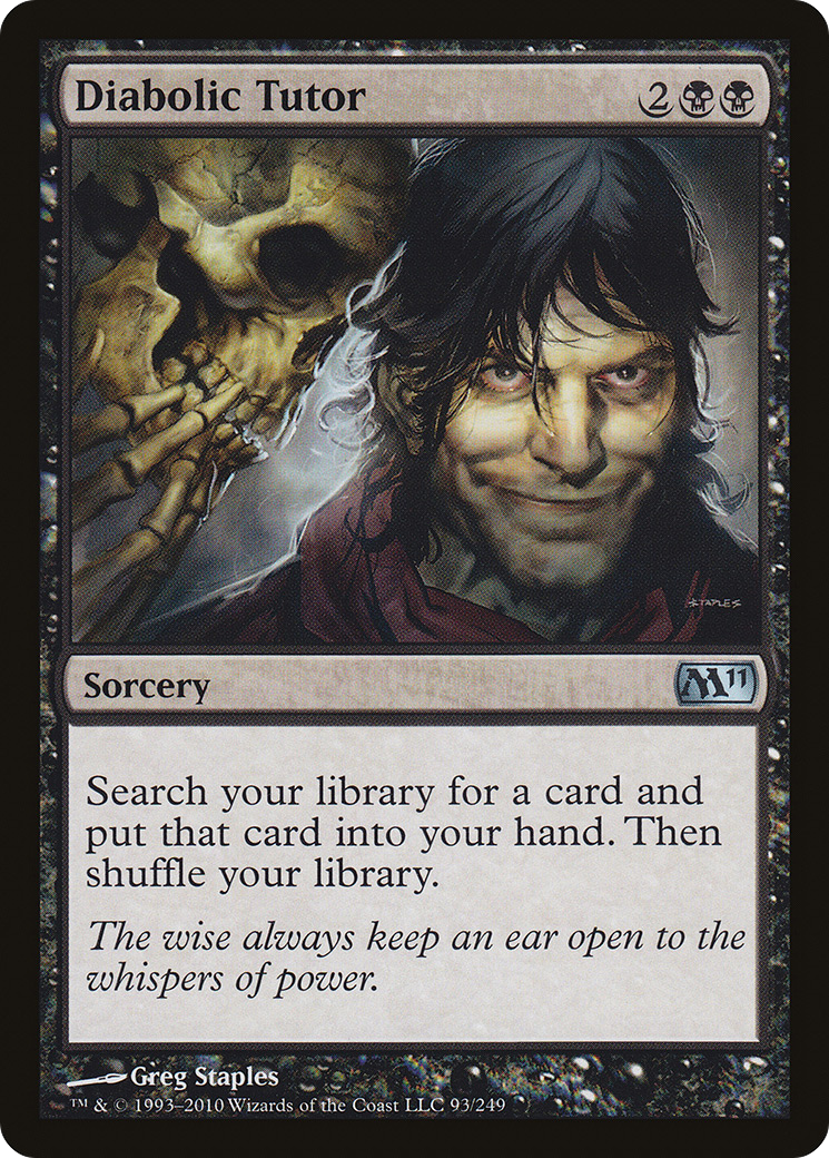 Diabolic Tutor (M11-093) [Magic 2011] Foil