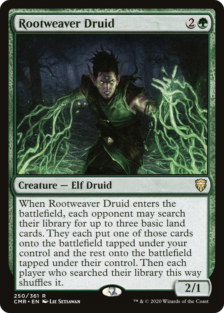 Rootweaver Druid (CMR-250) [Commander Legends] Foil