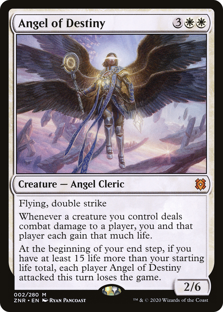 Angel of Destiny (ZNR-002) [Zendikar Rising] Foil