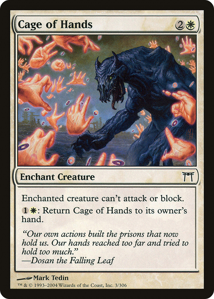 Cage of Hands (CHK-003) [Champions of Kamigawa] Foil