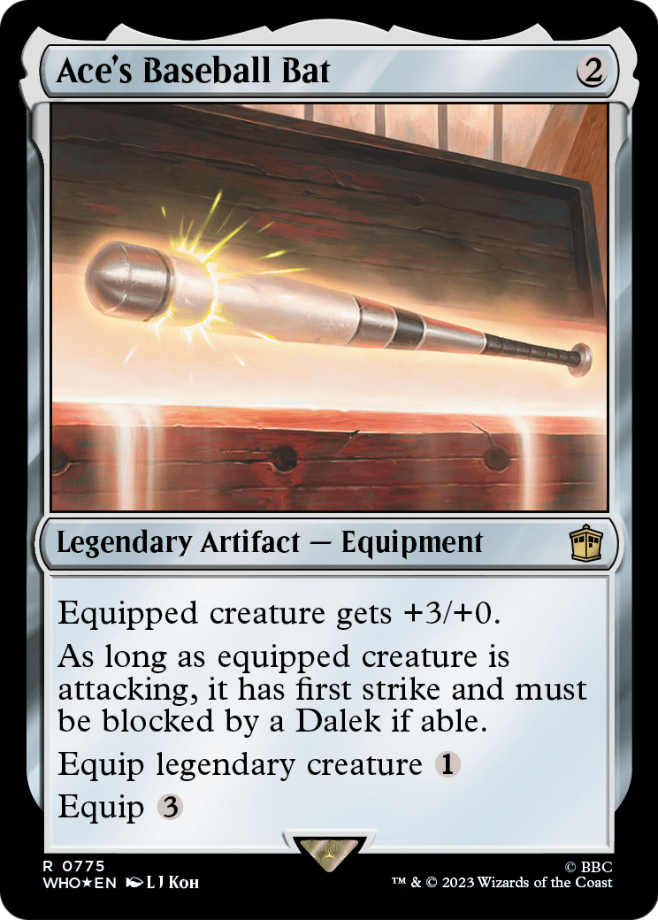 Ace's Baseball Bat (Surge Foil) (WHO-775) [Doctor Who] Foil