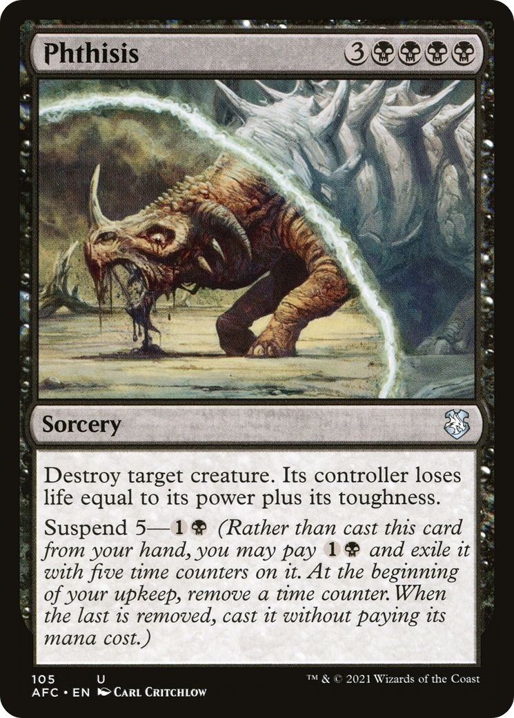 Phthisis (AFC-105) [Forgotten Realms Commander]