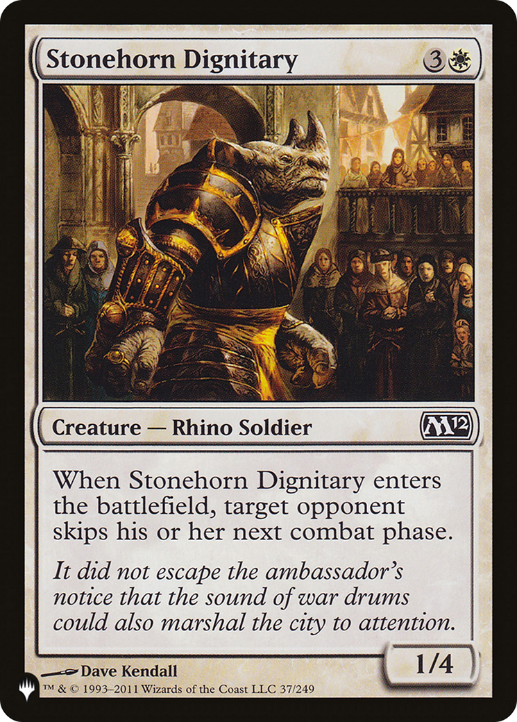 Stonehorn Dignitary (LIST-M12-37) [The List]