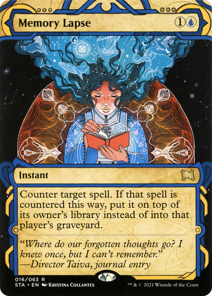 Memory Lapse (STA-016) (Showcase) (Borderless) [Strixhaven Mystical Archive] Foil