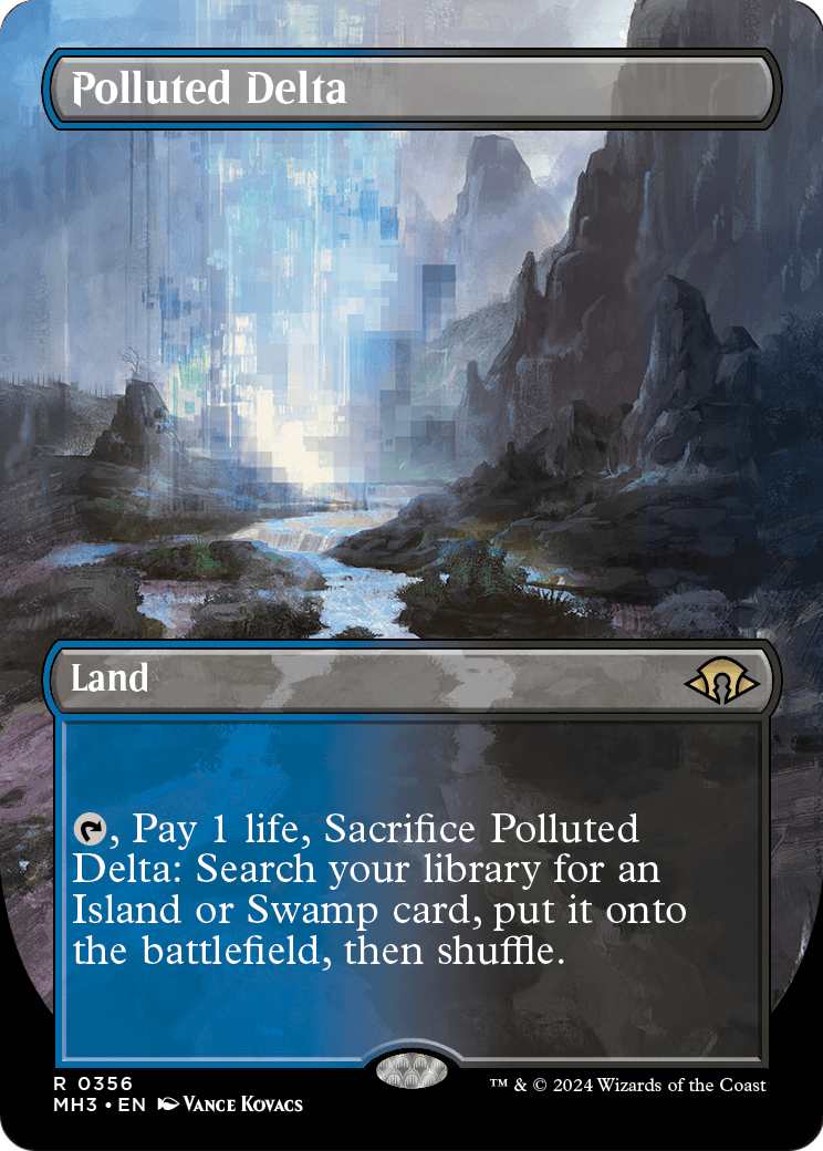 Polluted Delta (Borderless) (MH3-356) [Modern Horizons 3] Foil