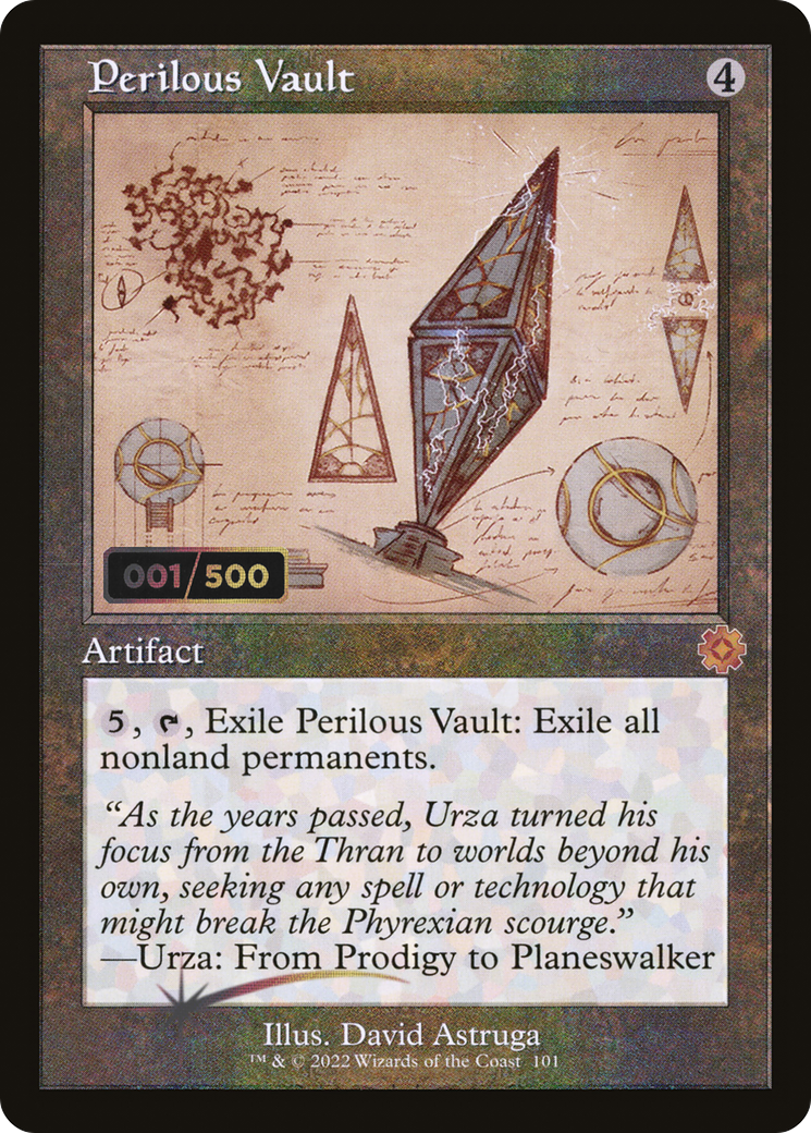 Perilous Vault (Schematic) (Serial Numbered) (BRR-101) [The Brothers' War Retro Artifacts] Foil