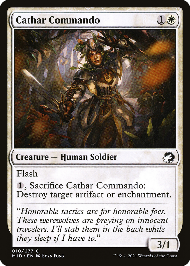 Cathar Commando (MID-010) [Innistrad: Midnight Hunt]