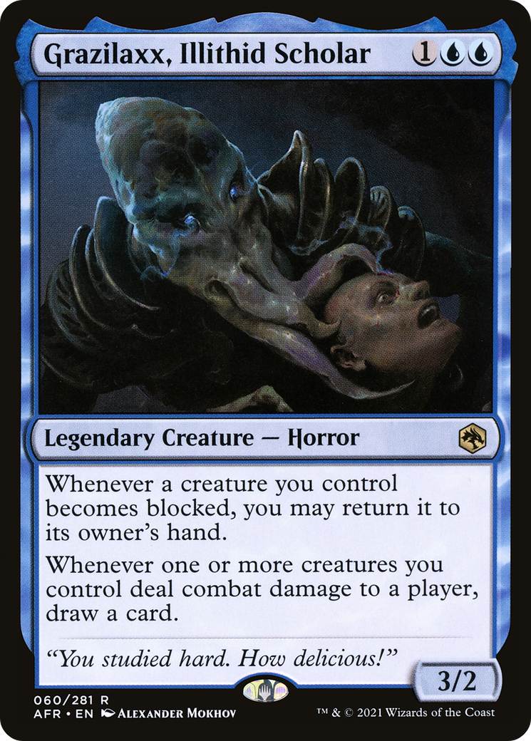 Grazilaxx, Illithid Scholar (AFR-060) [Adventures in the Forgotten Realms] Foil