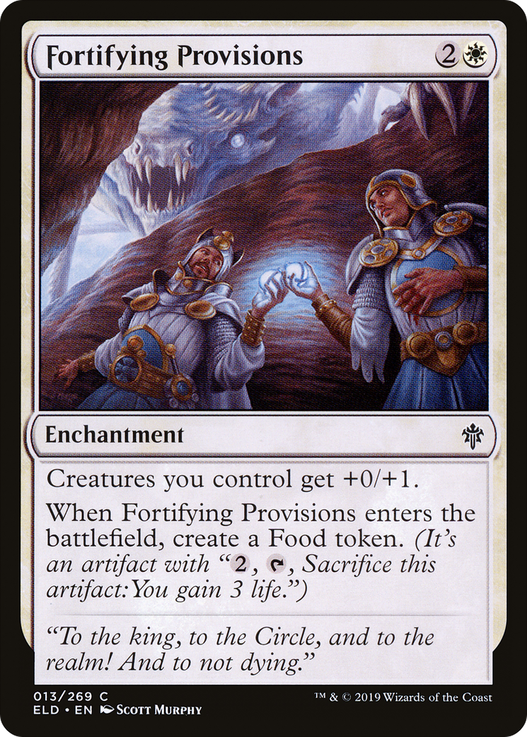 Fortifying Provisions (ELD-013) [Throne of Eldraine] Foil