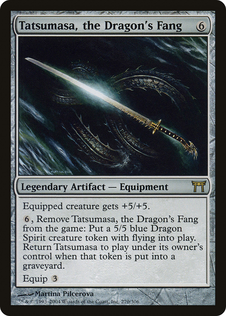 Tatsumasa, the Dragon's Fang (CHK-270) [Champions of Kamigawa] Foil