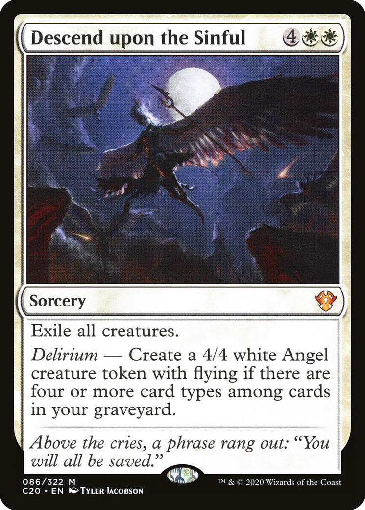 Descend upon the Sinful (C20-086) [Commander 2020]