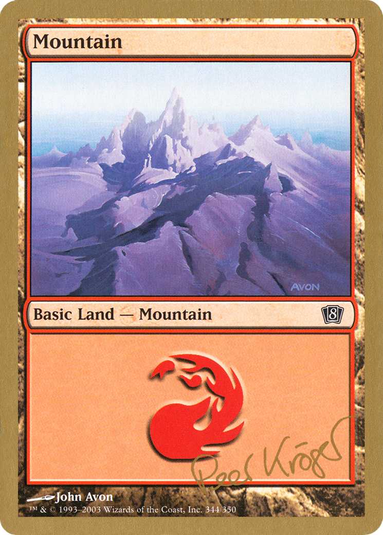Mountain (344) - 2003 Peer Kroger (8ED) [World Championship Decks 2003]