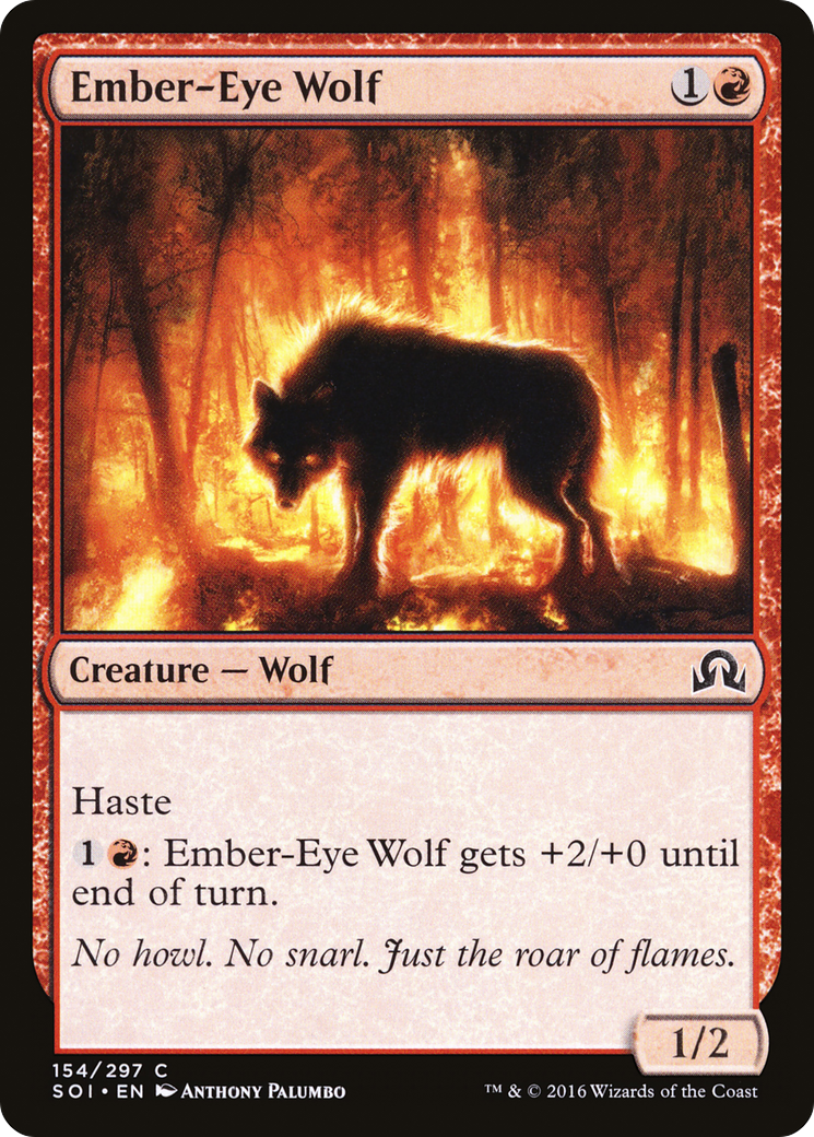 Ember-Eye Wolf (SOI-154) [Shadows over Innistrad] Foil
