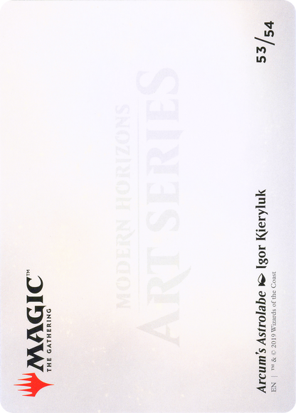 Arcum's Astrolabe // Arcum's Astrolabe (AMH1-053) (Borderless) [Modern Horizons Art Series]