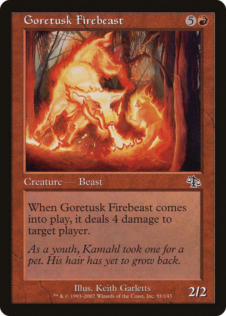 Goretusk Firebeast (JUD-091) [Judgment] Foil