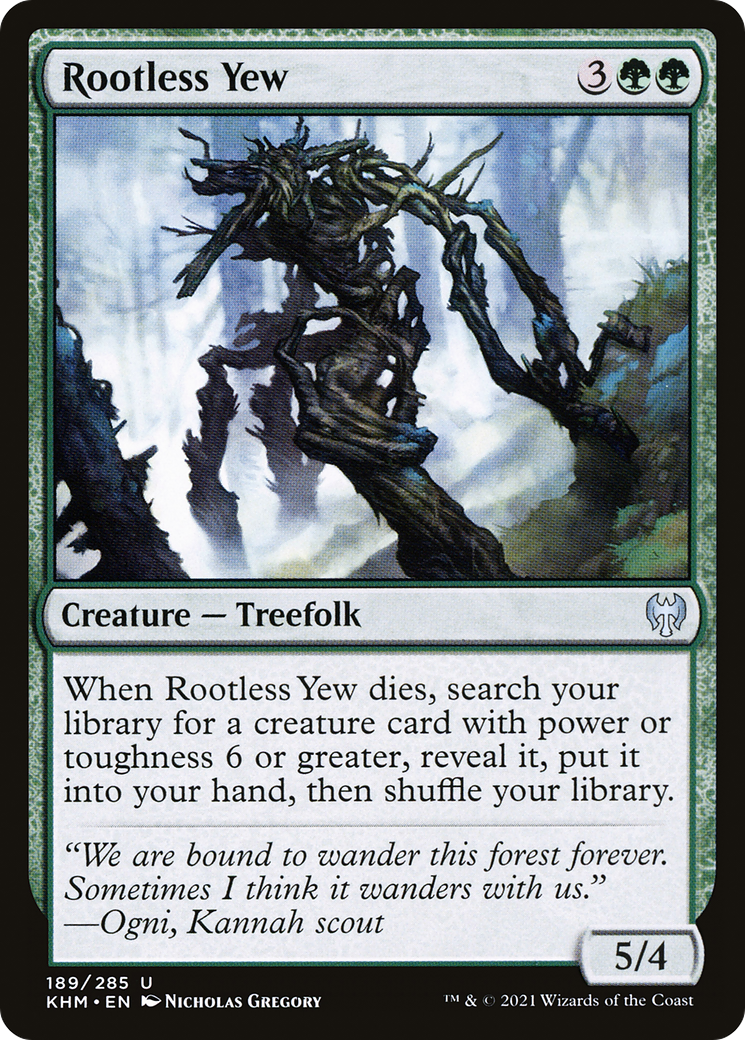 Rootless Yew (KHM-189) [Kaldheim] Foil