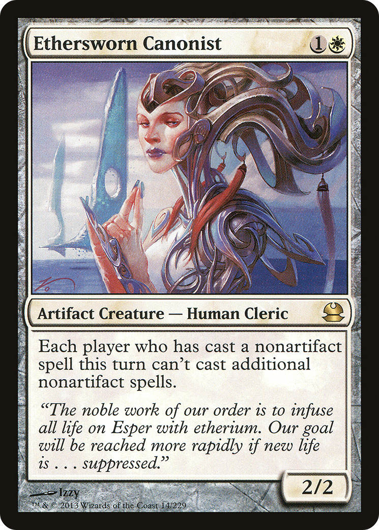 Ethersworn Canonist (MMA-014) [Modern Masters] Foil