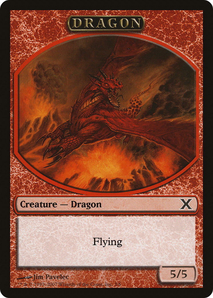 Dragon Token (10E-003) [Tenth Edition Tokens]