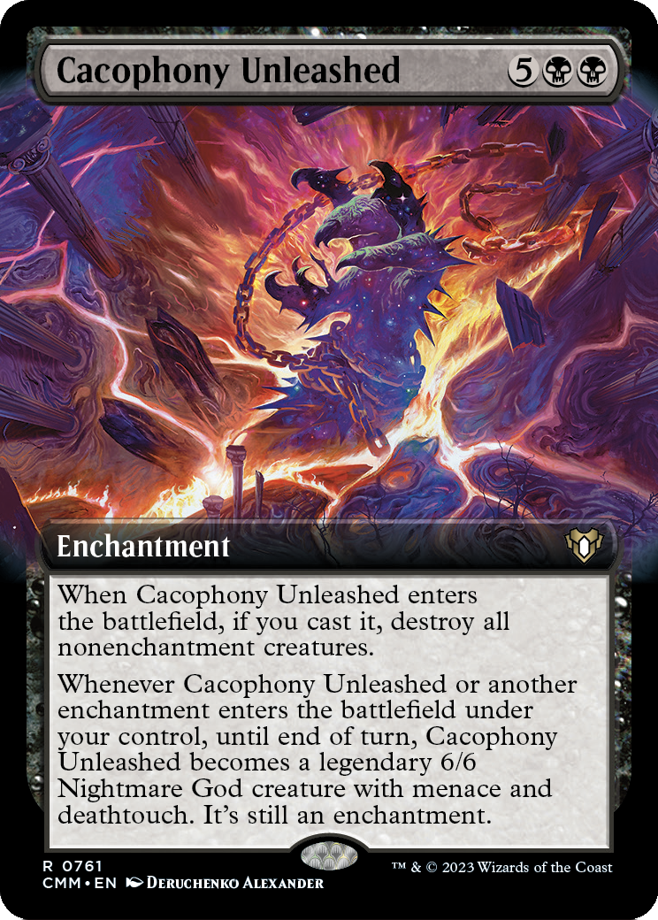 Cacophony Unleashed (Extended Art) (CMM-761) [Commander Masters]