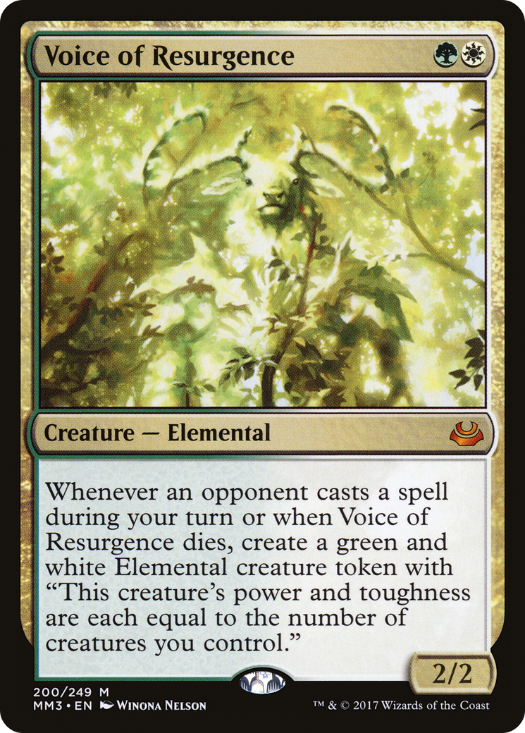 Voice of Resurgence (MM3-200) [Modern Masters 2017] Foil