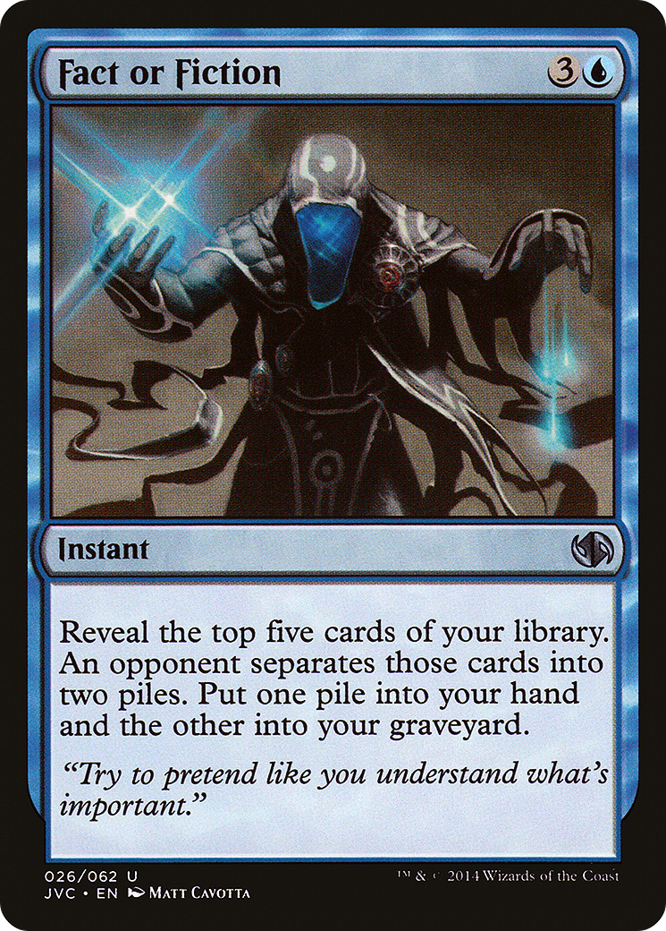 Fact or Fiction (DD3-026) [Duel Decks Anthology: Jace vs. Chandra]